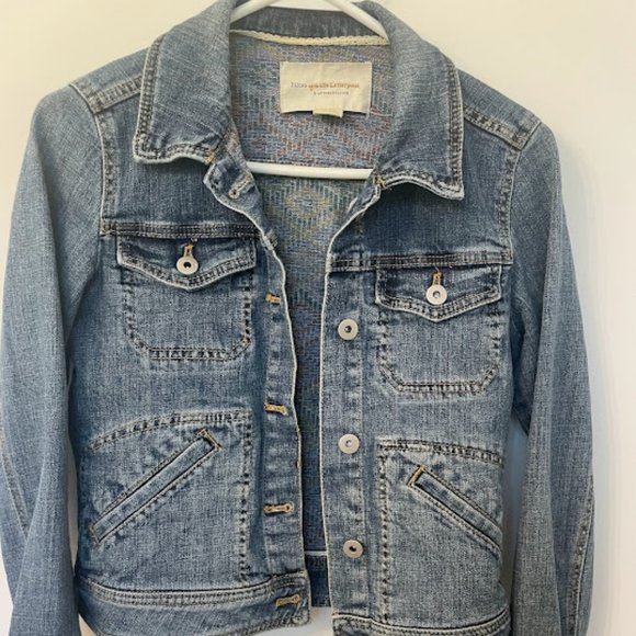 Pilcro and the Letterpress Anthropologie Denim Jacket - Picture 1 of 8